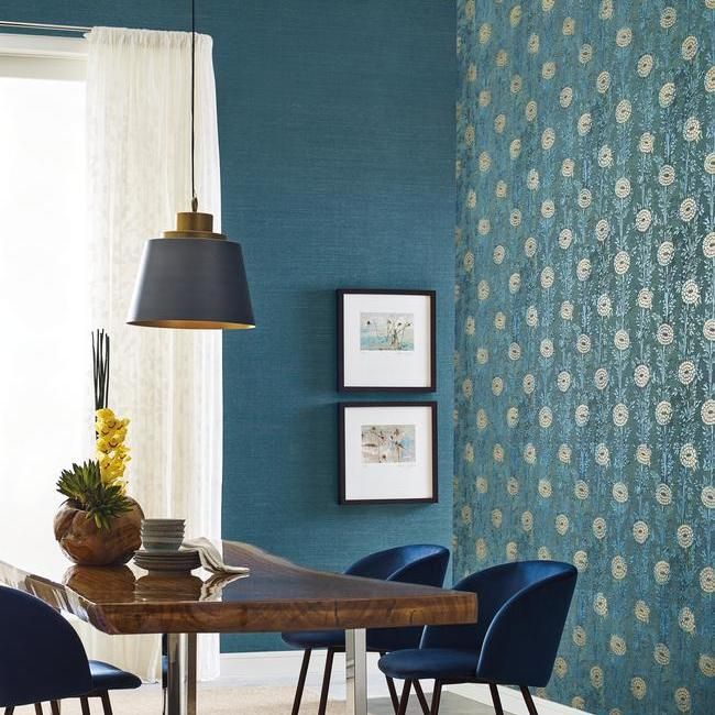 Обои Ronald Redding Tea Garden French Marigold AF6519 фото в интерьере